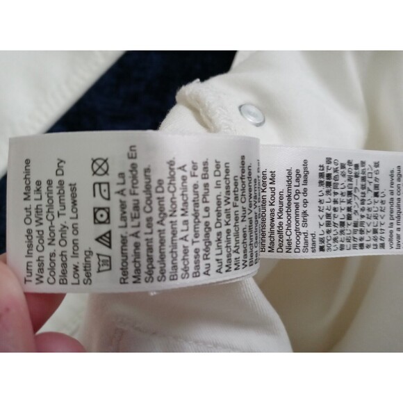 J.Crew Billie 9" demi-boot Mid-Rise Raw Hem Crop Jeans White Wash Size 24P NWT - Picture 9 of 12